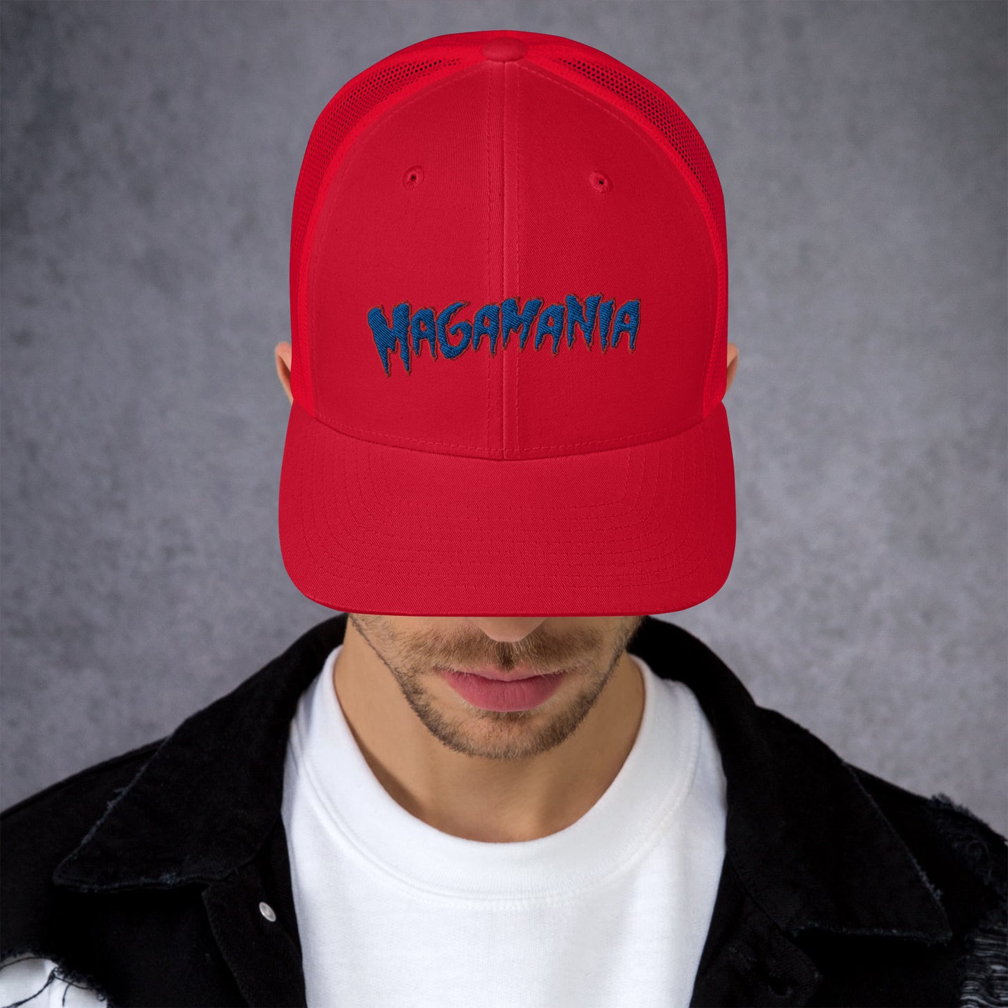 Magamania Retro Trucker Cap w/blue